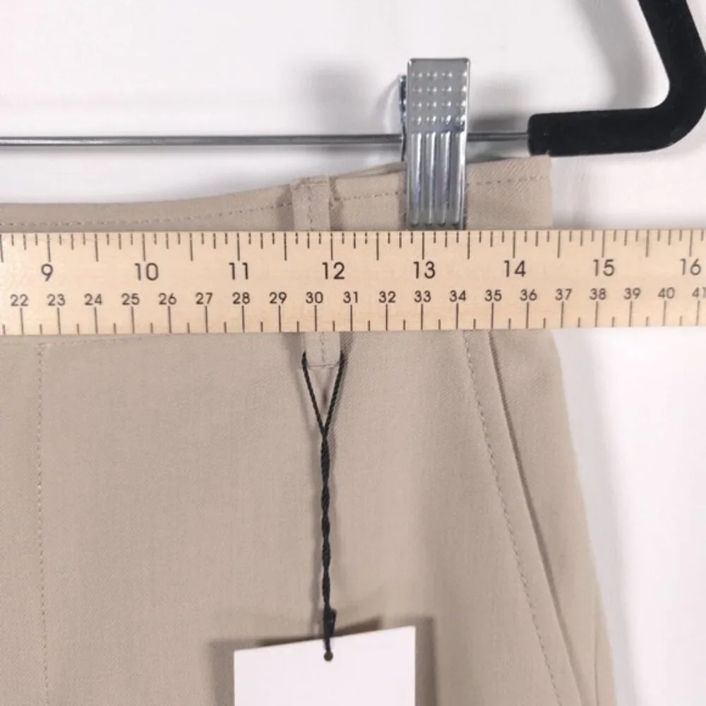 ZARA Wide Leg High Waist Straight‎ Pants Trousers Pressed Crease 2757/703 MEDIUM